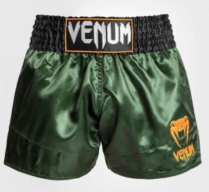 Spodenki VENUM Classic Muay Thai Zielono/Czarno/ Złote