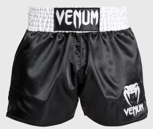 Spodenki VENUM Classic Muay Thai Czarno/Białe