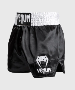 Spodenki VENUM Classic Muay Thai Czarno/Białe