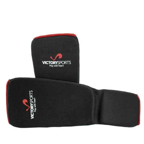 Ochraniacze Piszczeli MMA Elastyczne Victory Sports Czarne