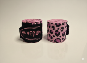 Owijki bokserskie VENUM Skull 4,5m Candy Pink/ Purple