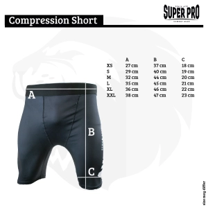 Spodenki kompresyjne Super Pro Combat Gear MMA Czarno/Białe