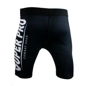 Spodenki kompresyjne Super Pro Combat Gear MMA Czarno/Białe