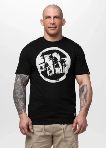 T-shirt koszulka PIT BULL Logo Palms Czarna