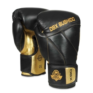 Rękawice Bokserskie DBX Bushido Hammer Gold Skóra 