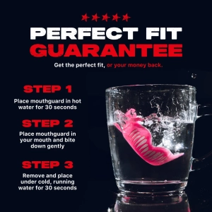 Ochraniacz na Zęby SafeJawz Extro-Series Pink Viper Clear SENIOR